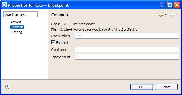 Common Breakpoint properties