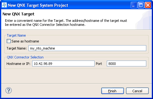 Target configuration